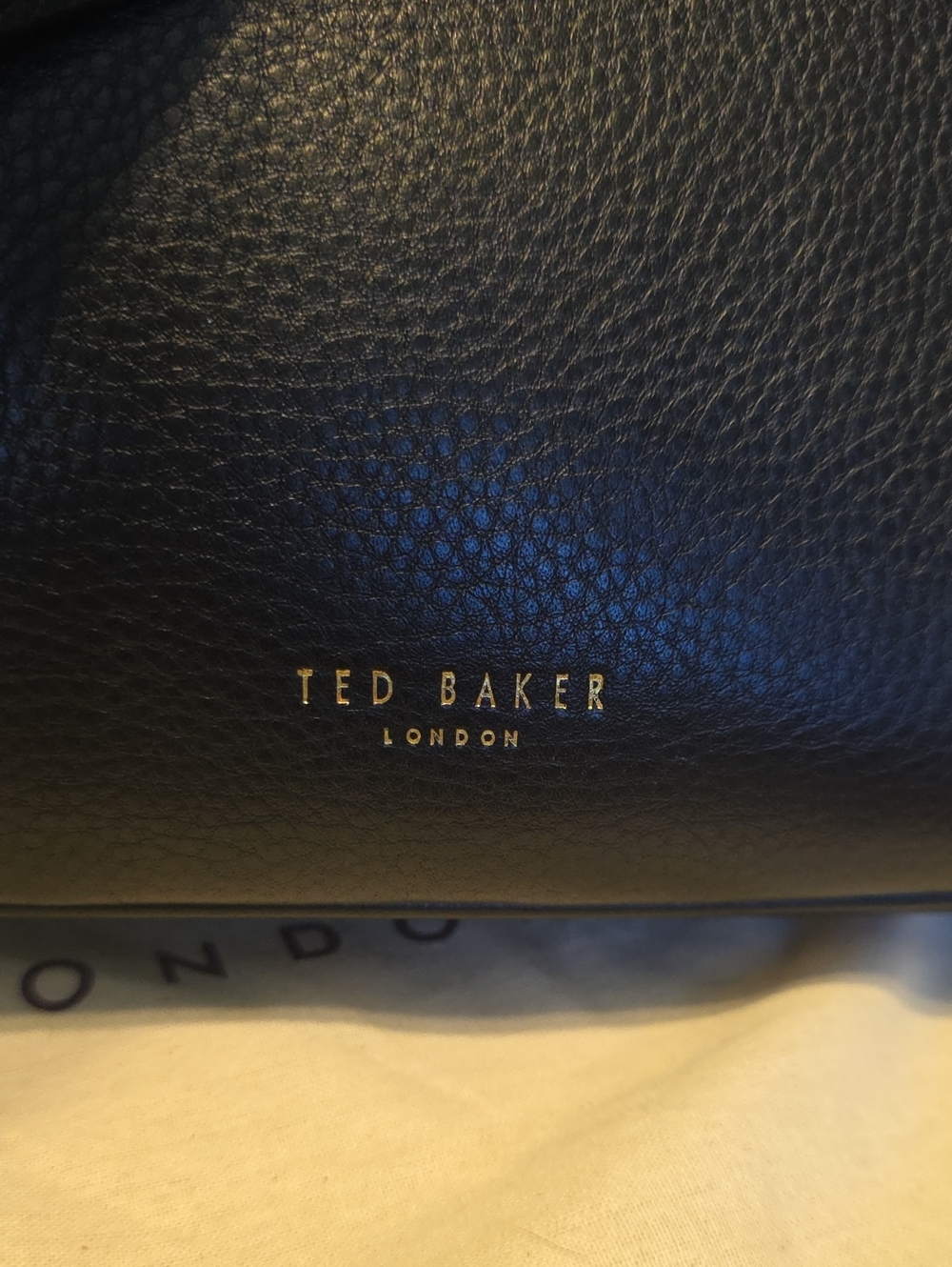 Ted Baker Jjolie Black Leather Crossbody Bag with Gold Chain With Dust Bag - Picture 10 of 16
